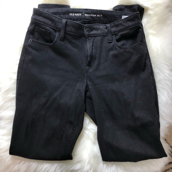 Old Navy Denim - Black Old Navy Rockstar 24/7 Jeggings